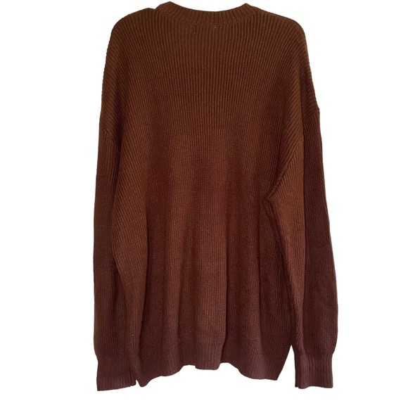 DANIELLE BERNSTEIN WEWOREWHAT Woman's size large L XL oversized shrug sweater - Picture 3 of 11